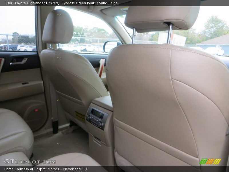 Cypress Green Pearl / Sand Beige 2008 Toyota Highlander Limited
