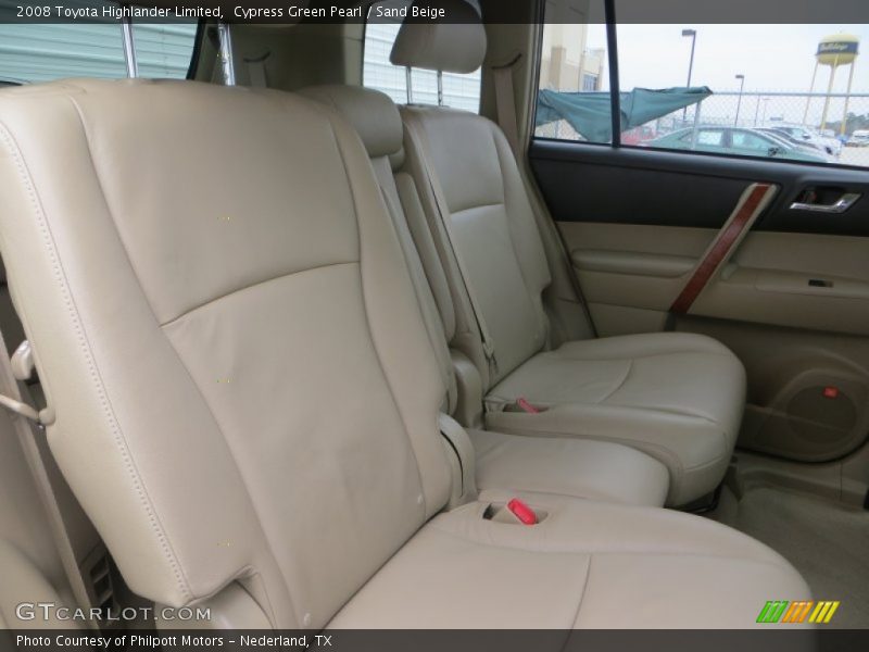 Rear Seat of 2008 Highlander Limited
