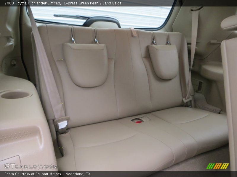 Rear Seat of 2008 Highlander Limited