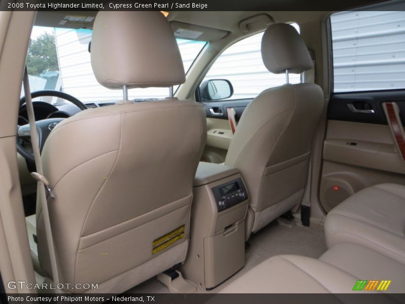 Cypress Green Pearl / Sand Beige 2008 Toyota Highlander Limited