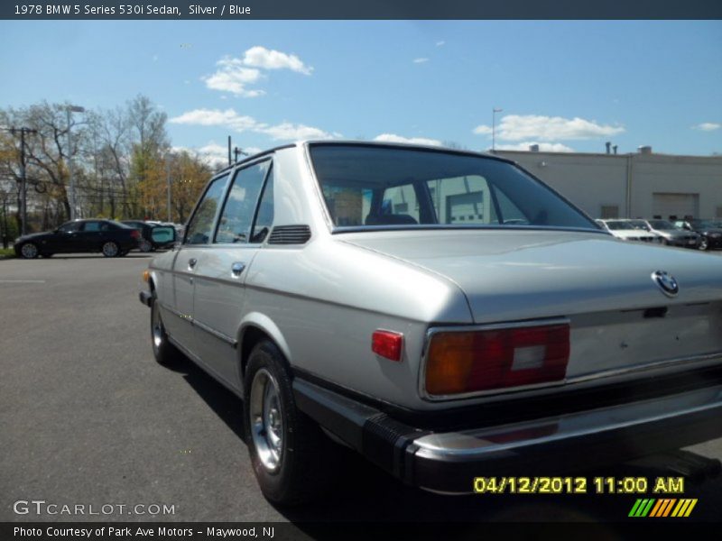 Silver / Blue 1978 BMW 5 Series 530i Sedan