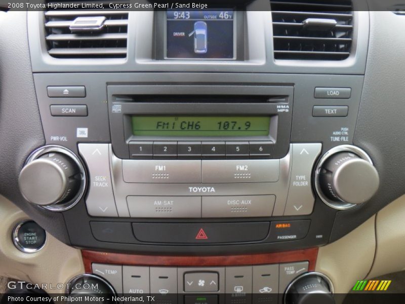Cypress Green Pearl / Sand Beige 2008 Toyota Highlander Limited
