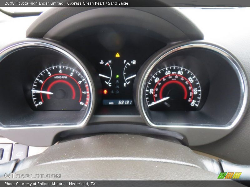 Cypress Green Pearl / Sand Beige 2008 Toyota Highlander Limited
