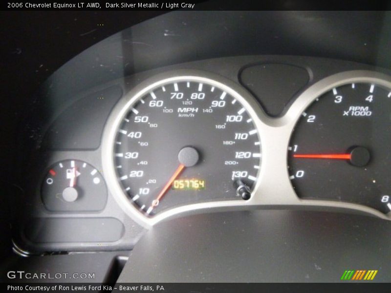 Dark Silver Metallic / Light Gray 2006 Chevrolet Equinox LT AWD