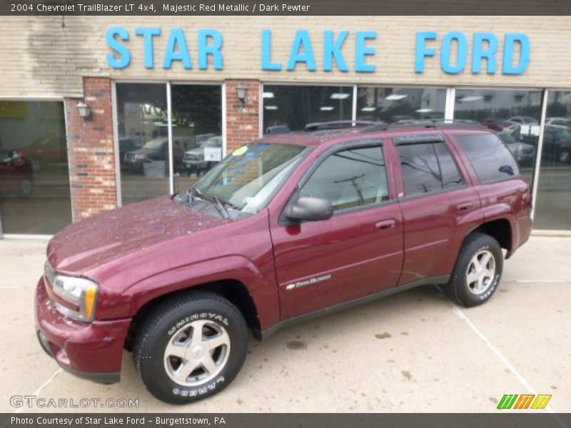 Majestic Red Metallic / Dark Pewter 2004 Chevrolet TrailBlazer LT 4x4