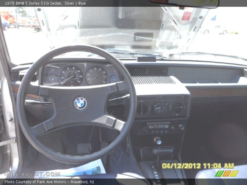 Silver / Blue 1978 BMW 5 Series 530i Sedan