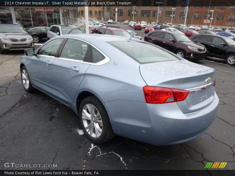 Silver Topaz Metallic / Jet Black/Dark Titanium 2014 Chevrolet Impala LT