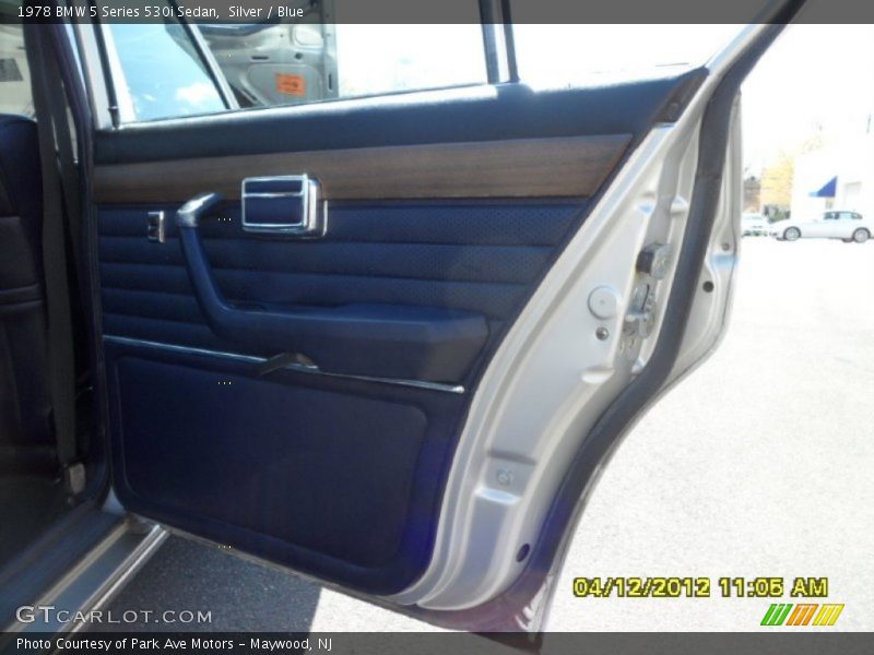 Silver / Blue 1978 BMW 5 Series 530i Sedan