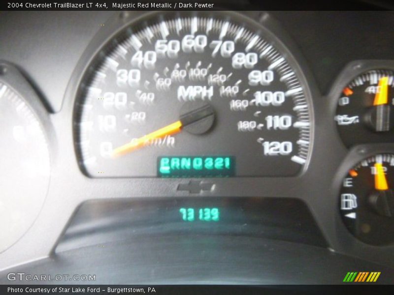 Majestic Red Metallic / Dark Pewter 2004 Chevrolet TrailBlazer LT 4x4