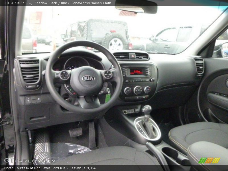 Black Honeycomb Woven Cloth Interior - 2014 Soul + 