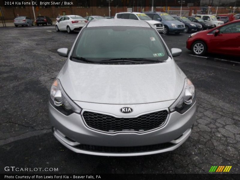 Bright Silver / Black 2014 Kia Forte EX