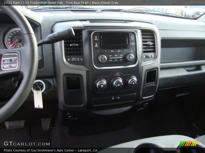 True Blue Pearl / Black/Diesel Gray 2013 Ram 1500 Tradesman Quad Cab