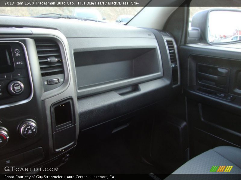 True Blue Pearl / Black/Diesel Gray 2013 Ram 1500 Tradesman Quad Cab
