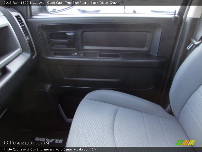 True Blue Pearl / Black/Diesel Gray 2013 Ram 1500 Tradesman Quad Cab