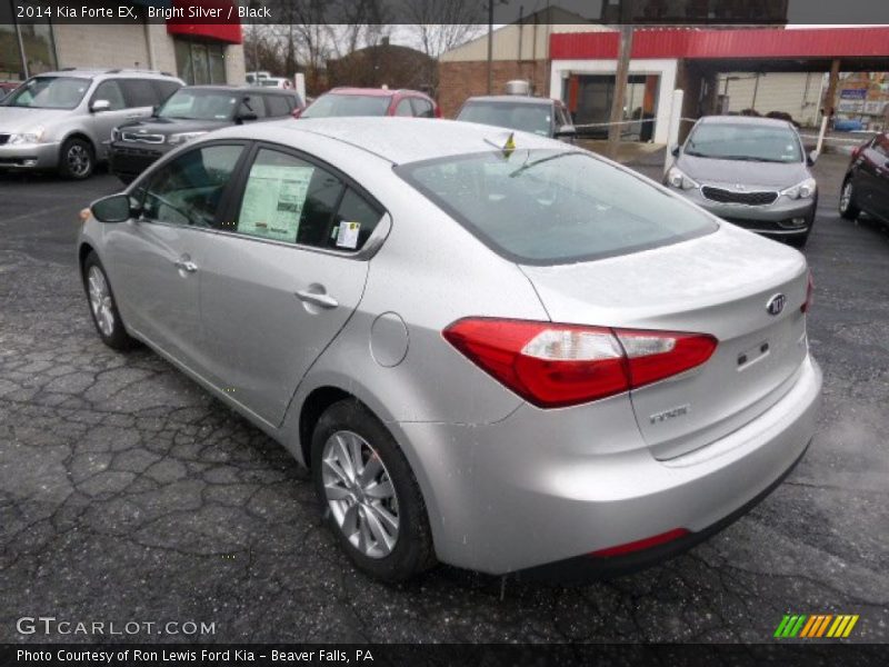 Bright Silver / Black 2014 Kia Forte EX