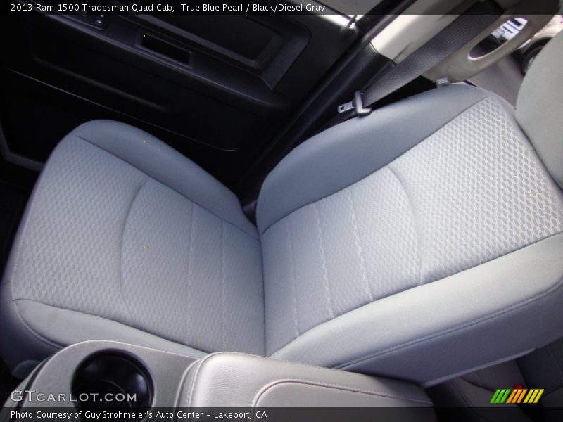True Blue Pearl / Black/Diesel Gray 2013 Ram 1500 Tradesman Quad Cab