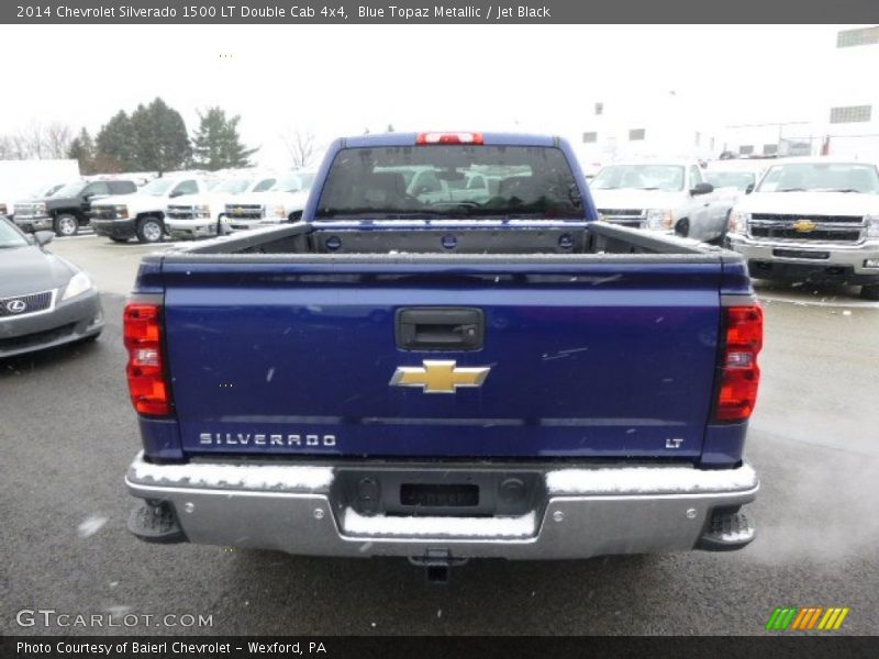 Blue Topaz Metallic / Jet Black 2014 Chevrolet Silverado 1500 LT Double Cab 4x4