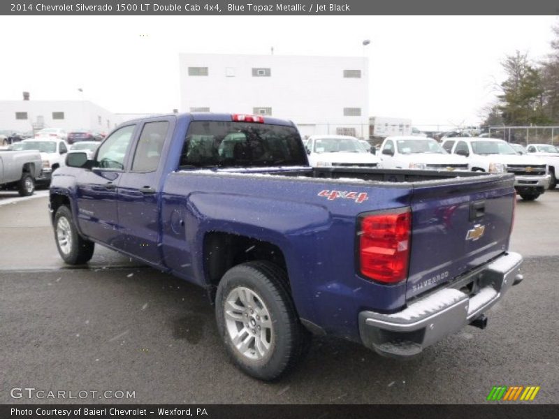 Blue Topaz Metallic / Jet Black 2014 Chevrolet Silverado 1500 LT Double Cab 4x4