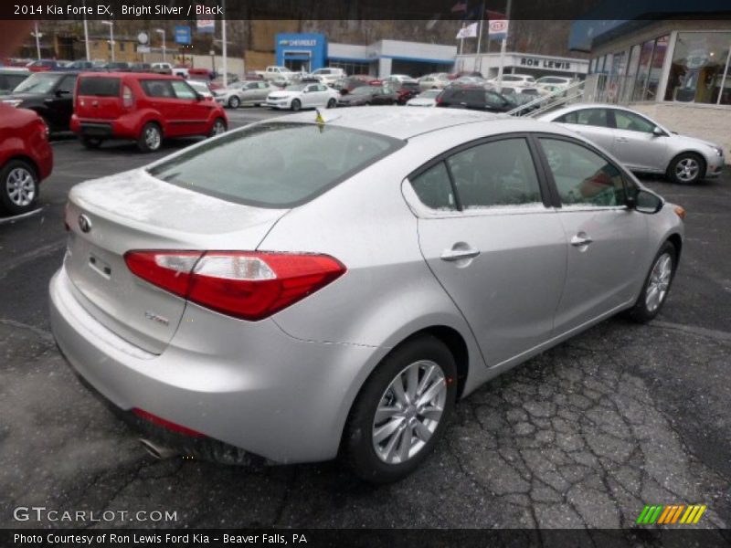 Bright Silver / Black 2014 Kia Forte EX