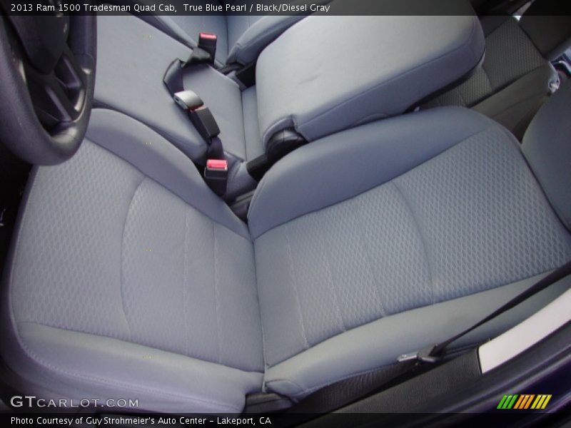 True Blue Pearl / Black/Diesel Gray 2013 Ram 1500 Tradesman Quad Cab