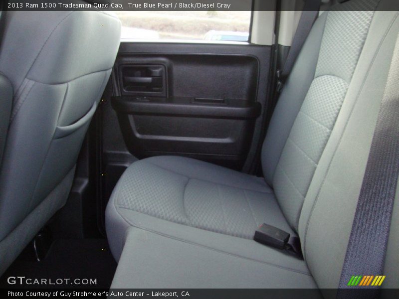 True Blue Pearl / Black/Diesel Gray 2013 Ram 1500 Tradesman Quad Cab