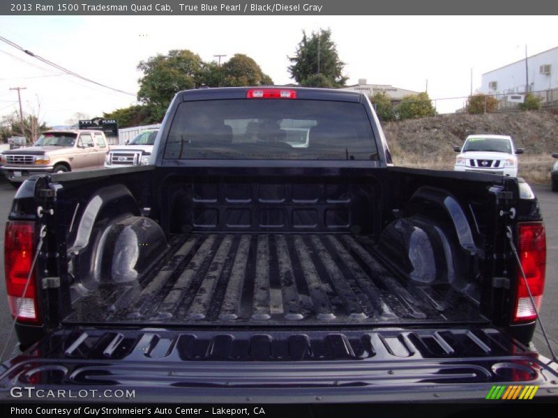 True Blue Pearl / Black/Diesel Gray 2013 Ram 1500 Tradesman Quad Cab