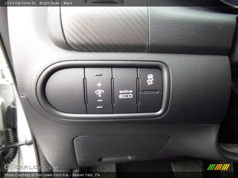 Bright Silver / Black 2014 Kia Forte EX