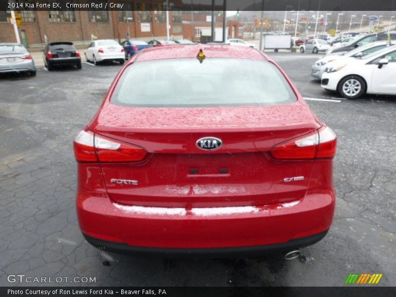 Crimson Red / Gray 2014 Kia Forte EX