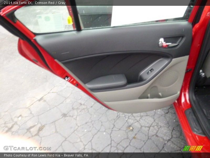 Crimson Red / Gray 2014 Kia Forte EX