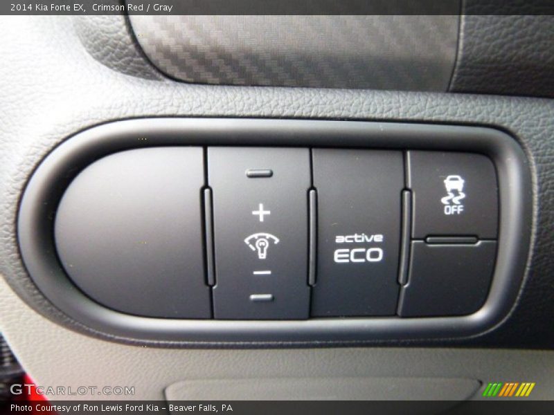 Crimson Red / Gray 2014 Kia Forte EX
