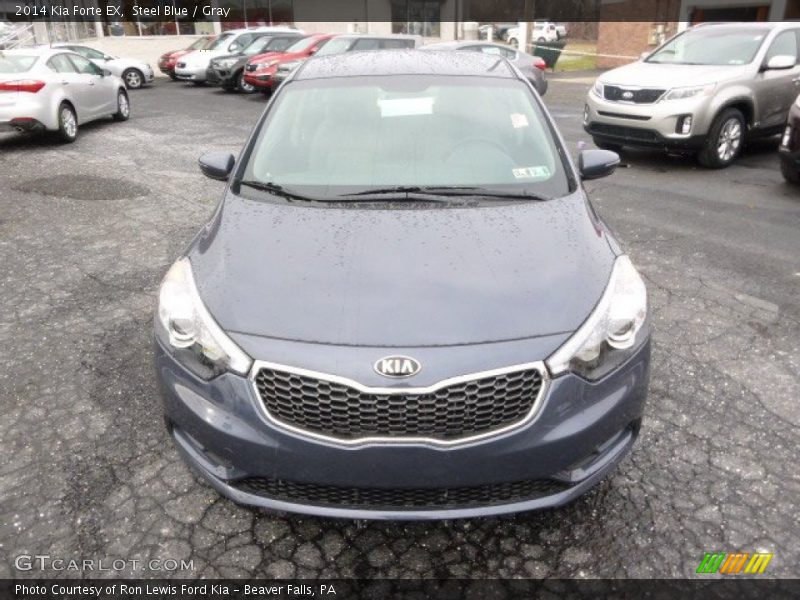 Steel Blue / Gray 2014 Kia Forte EX