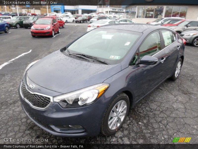 Steel Blue / Gray 2014 Kia Forte EX