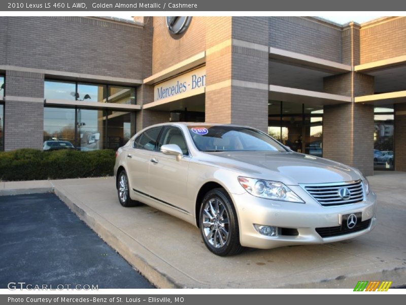 Golden Almond Metallic / Cashmere 2010 Lexus LS 460 L AWD