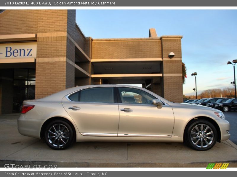 Golden Almond Metallic / Cashmere 2010 Lexus LS 460 L AWD