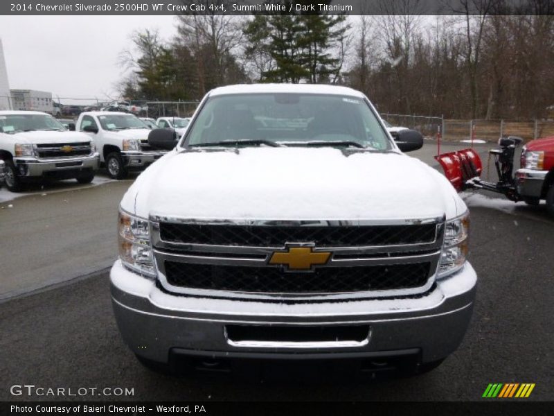 Summit White / Dark Titanium 2014 Chevrolet Silverado 2500HD WT Crew Cab 4x4