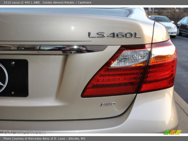 Golden Almond Metallic / Cashmere 2010 Lexus LS 460 L AWD
