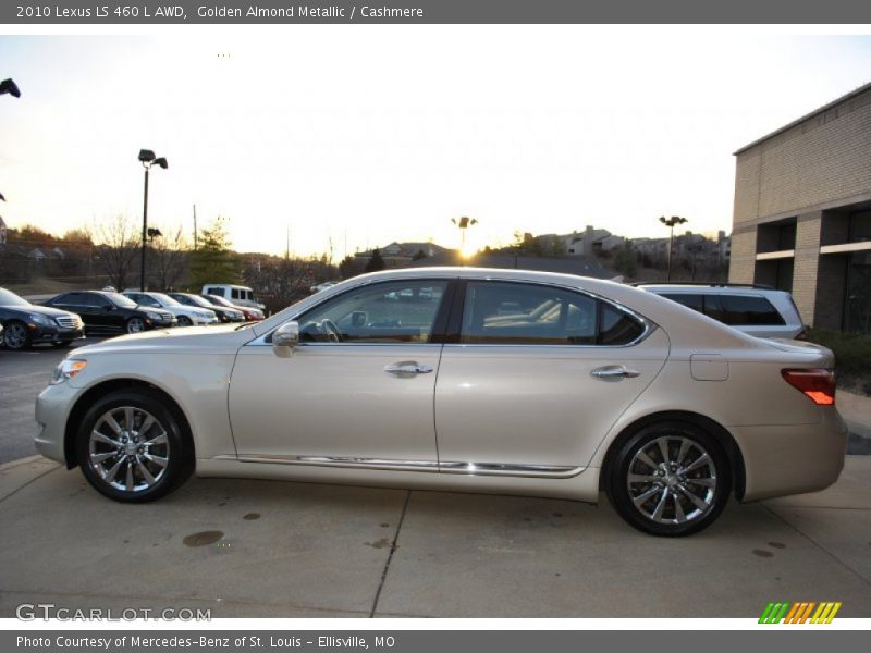 Golden Almond Metallic / Cashmere 2010 Lexus LS 460 L AWD