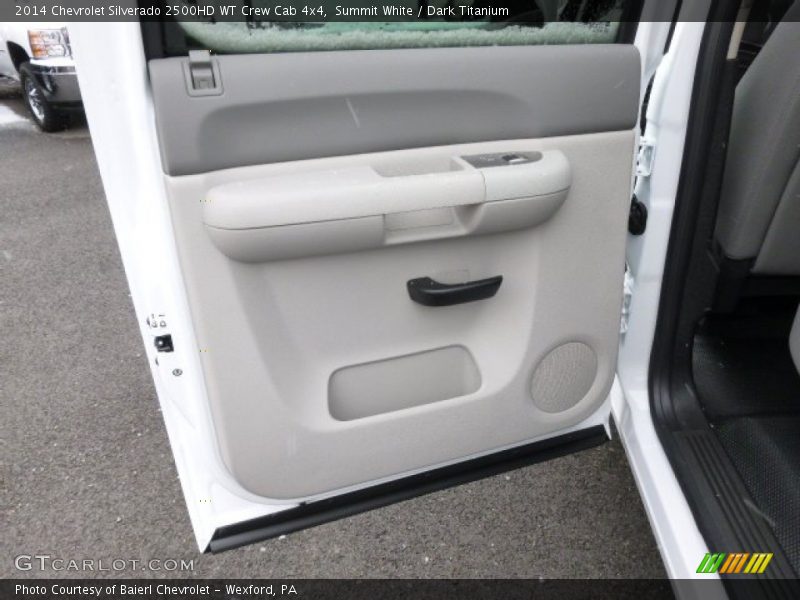 Summit White / Dark Titanium 2014 Chevrolet Silverado 2500HD WT Crew Cab 4x4