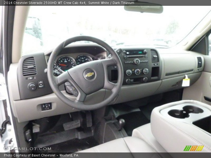 Summit White / Dark Titanium 2014 Chevrolet Silverado 2500HD WT Crew Cab 4x4