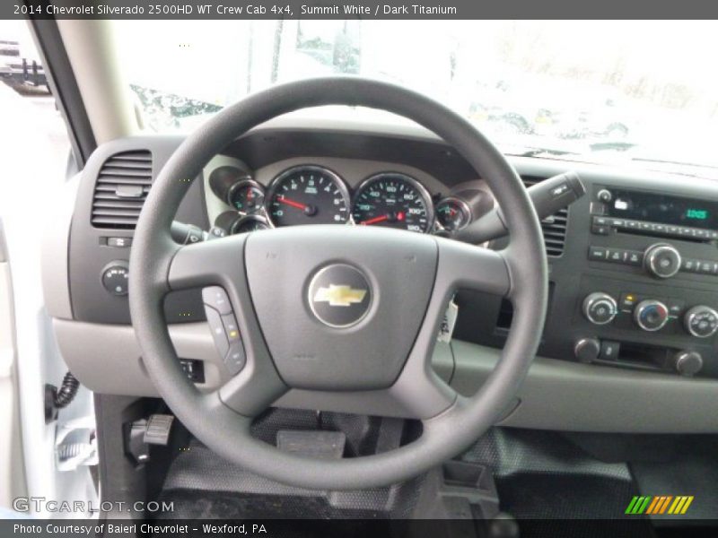 Summit White / Dark Titanium 2014 Chevrolet Silverado 2500HD WT Crew Cab 4x4