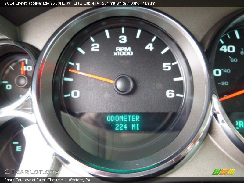 Summit White / Dark Titanium 2014 Chevrolet Silverado 2500HD WT Crew Cab 4x4