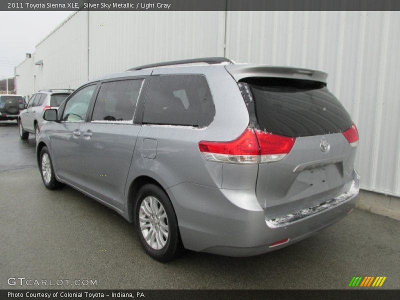 Silver Sky Metallic / Light Gray 2011 Toyota Sienna XLE