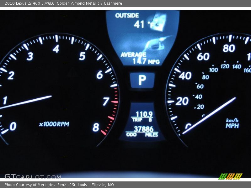 Golden Almond Metallic / Cashmere 2010 Lexus LS 460 L AWD