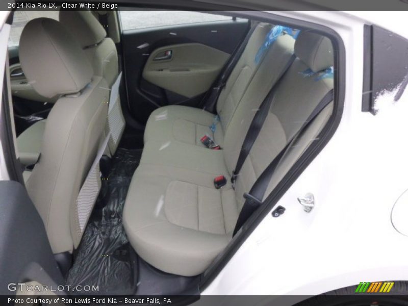 Rear Seat of 2014 Rio LX