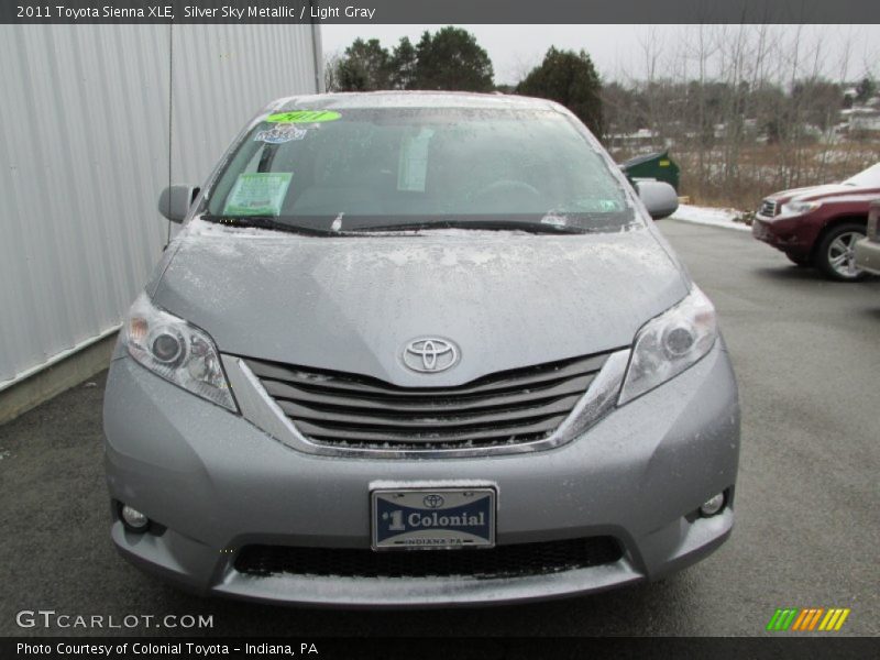Silver Sky Metallic / Light Gray 2011 Toyota Sienna XLE