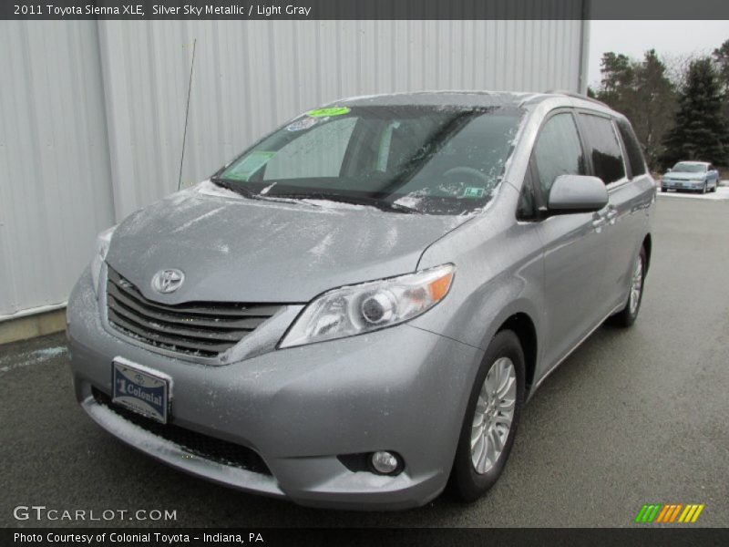 Silver Sky Metallic / Light Gray 2011 Toyota Sienna XLE