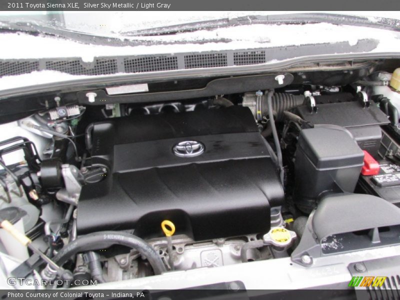 Silver Sky Metallic / Light Gray 2011 Toyota Sienna XLE