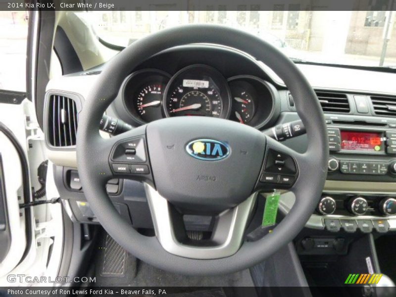  2014 Rio LX Steering Wheel