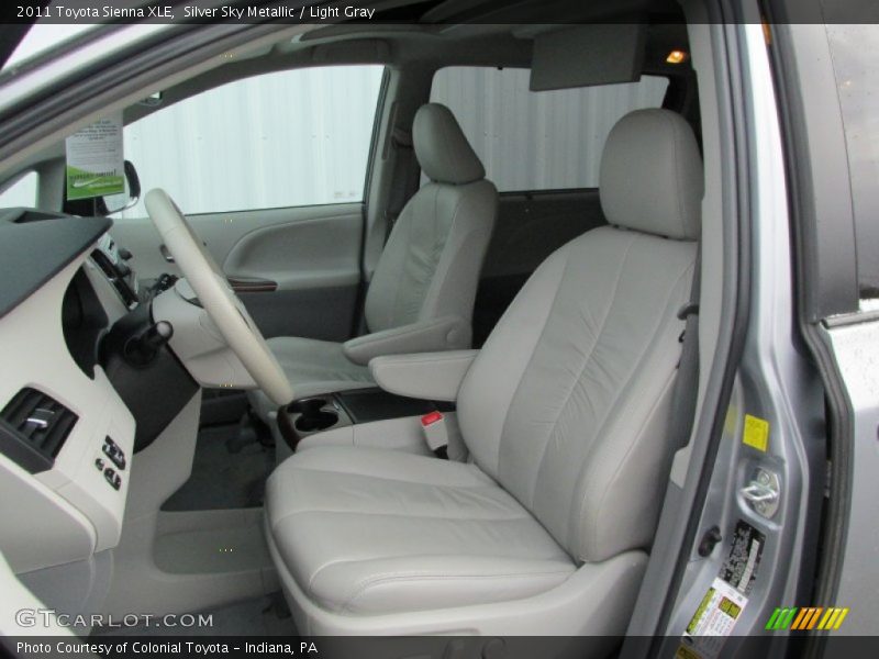 Silver Sky Metallic / Light Gray 2011 Toyota Sienna XLE