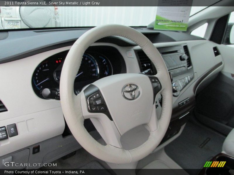Silver Sky Metallic / Light Gray 2011 Toyota Sienna XLE
